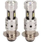 Ampoule led h6 h6m p15d pour moto, double lentille optique, 100 w, ultra - lumineuse, pour phare de quad ...