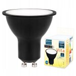 Ampoule led noire gu10 4, 9w blanc neutre 4000k