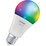 Ampoule led osram smart + , forme d'ampoule a100 rgbw e27, pack de 3, compatible matter, multicolore, ...
