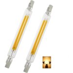 Ampoule led r7s 118 mm 10 w � intensit� variable, ampoules led cob r7s, led haute luminosit� r7s 118 ...