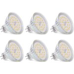 Ampoules led spot mr16 culot gu5. 3 blanc chaud 2700k, 3, 8w �quivalent � halog�ne 40w, led spot gu5. ...