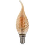 Ampoule led v - tac e14 4 w, flamme torsad�e, filament, ambre, blanc chaud