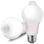 Ampoule � lumi�re blanche froide de 12 watts (�quivalent � 100 watts) avec d�tecteur de mouvement (paquet ...
