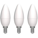 Ampoule opaque flamme led e14 3. 4w 470lm blanc chaud lot de 3 - prolight