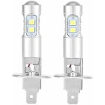 Ampoules de phares, 2x h1 6000k ultra white 100w kit d'ampoules de phares  led pour feux de croisement ...