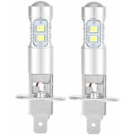 Ampoules de phares, 2x h1 6000k ultra white 100w kit d'ampoules de phares � led pour feux de croisement ...