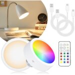 Ampoule rechargeable � piles pour douille e26 (d�tachable), 13 spots led � temp�rature de couleur avec ...