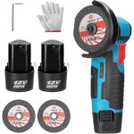 Amrinugl - mini meuleuse d'angle sans fil, outil de meulage lectrique 19500 tr / min, broyeur portable ...