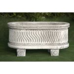 Anaparra - 2 units jardinire classique en pierre reconstitue vigo 80x30x42cm.