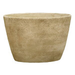 Anaparra - 2 units pot / jardinire ovale rustique en pierre reconstitue 75x40x55cm.