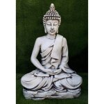 Bouddha amour 73cm. 55kg. pierre reconstitue couleur mousse