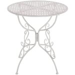 Ancienne table basse en fer blanc Ancienne table basse en fer blanc