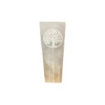 Ancient wisdom - lampe bloc de sélénite 25cm - arbre de vie - vendu par 1 Ancient wisdom - lampe bloc de sélénite 25cm - arbre de vie - vendu par 1