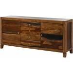 Ancona 223 buffet haut en sheesham - laqué / brun foncé 175x45x80 Ancona 223 buffet haut en sheesham - laqué / brun foncé 175x45x80