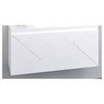 Caisson meuble suspendu ancodesign - laqué blanc larg 700 - 2 tiroirs Caisson meuble suspendu ancodesign - laqué blanc larg 700 - 2 tiroirs