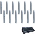 Ancrage au sol ancrage poteau solidlock - set de ancrages pour aire de jeux & portique balanoire avec ...