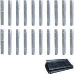 Ancrage au sol ancrage poteau solidlock - set de ancrages pour aire de jeux & portique balan�oire avec ...