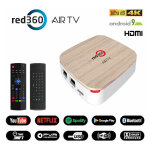 Hdme - android smart box ott player red 360 4k airtv + clavier / telecommande sans fil