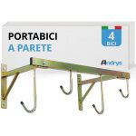 Andrys - porte - v�los mural avec support de fixation et tube frontal, avec vis et bouchons, en acier ...