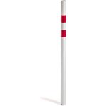 Andrys - poteau de signalisation avec autocollants r�fl�chissants rouges, sans anneaux pour cha�ne, � ...