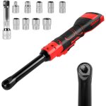 Cl  cliquet sans fil 3 / 8' pour batteries milwaukee m18 18 v, tige rallonge de 16 cm, 320 tr / min, ...