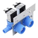 Electrovanne a double tte, 110 - 120v lectrovanne d'entre d'eau pour vanne d'eau de machine  laver ...