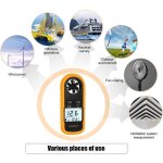 Anemometre portable an�mom�tre num�rique haute pr�cision (�5%) avec r�tro - �clairage lcd, an�mom�tre ...