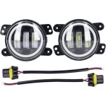 Angel eyes light 30w 3000lm led antibrouillard avant 10?30v universel pour voiture camion van remorque ...