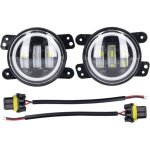 Angel eyes light 30w 3000lm led antibrouillard avant 10?30v universel pour voiture camion van remorque ...
