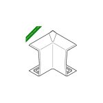 Angle intrieur variasouple + ou - 7 pour moulure keva 50mmx20mm - pvc blanc artic