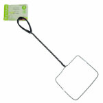 Epuisette filet blanc, maille fine, 12 cm x 11 x 37 cm, aquarium animallparadise