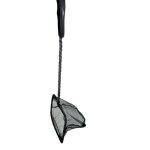 Epuisette filet noir, maille moyenne, 10 cm x 8. 5 x 32 cm, aquarium animallparadise