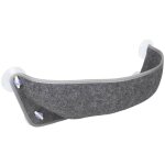 Animallparadise - hamac pour fentres large benji en feutre gris 67 x 24. 5 x 22 cm pour chat.