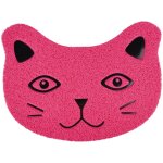 Animallparadise - tapis pancho fuchsia 30x40cm pour bac  litire pour chat