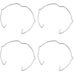 Anneaux de fixation pour spot gu10 mr16 50mm argent� support d'ampoule led ou encastr�