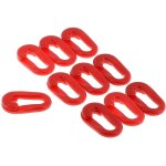 Anneau de jonction rouge pour chane de balisage diam 5. 5 mm par 10 - wilmart