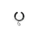 Anneaux de rideau douche, abs blanc pour tringle jusqu'à diamètre 30 mm Anneaux de rideau douche, abs blanc pour tringle jusqu'à diamètre 30 mm