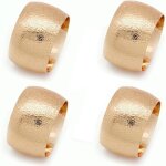 Anneau de serviette porte - serviettes en m�tal 4 pi�ces pour banquet et d�ner en famille,