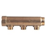 Anquier - collecteur entraxe 50mm mle femelle 1' - 4 dparts mle 1 / 2