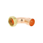 Raccord cuivre coud� 2 pi�ces femelle �crou libre �28 - 1'