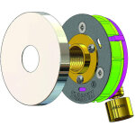 Anquier - sortie cloison starfix mono per �16 glissement - f 1 / 2 avec rosace