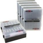 Coffret à batteries ansmann avec testeur d'accus aaa micro, aa mignon & bloc 9v - pack de 5 Coffret à batteries ansmann avec testeur d'accus aaa micro, aa mignon & bloc 9v - pack de 5