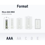 Piles aaa 550 mah nimh 1, 2 v rechargeables (lot de 4) - ansmann