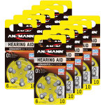 Piles auditives 10 1, 4v (lot de 10) - ansmann