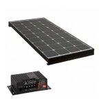Antarion - pack panneau solaire black booster 220w + r�gulateur de charge solaire