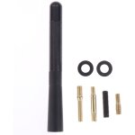 Antenne courte de voiture en fibre de carbone, antenne de rception radio am / fm de 4, 7 pouces, accessoires ...