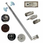 Antenne radio fm antenne tlescopique fm connecteur f 75 ohms