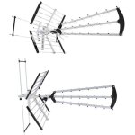 Antenne de t�l�vision libox lb2000 ext�rieure double 32 db