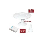 Antenne tnt hd omnidirectionnelle gain 40db camping car ampli 2 sorties - tonna