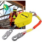Antichute a rappel automatique, dispositif anti - chute r�tractable pour connecter harnais de securite, ...